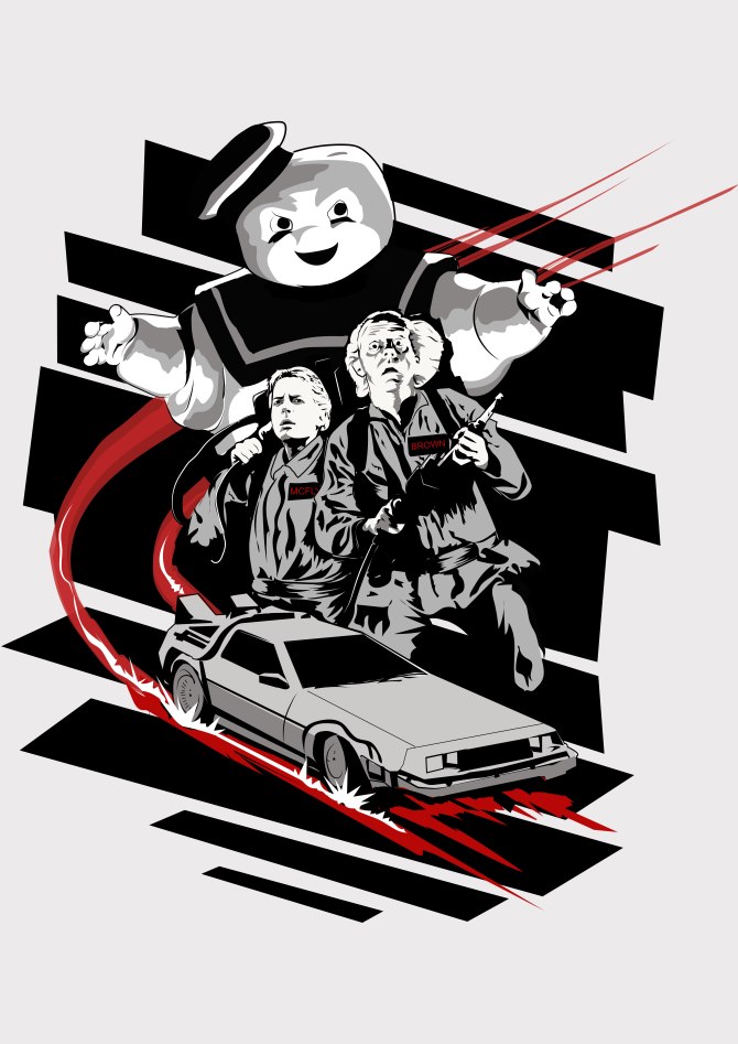 Ghostbuster-Back to the future mashup-